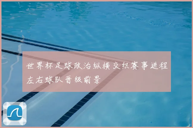 世界杯足球政治纵横交织赛事进程左右球队晋级前景